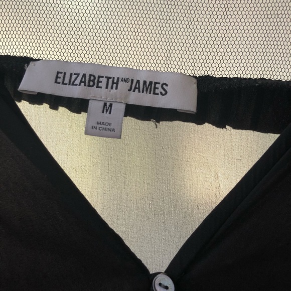 Elizabeth and James Button Down ruffle blouse - Picture 3 of 3